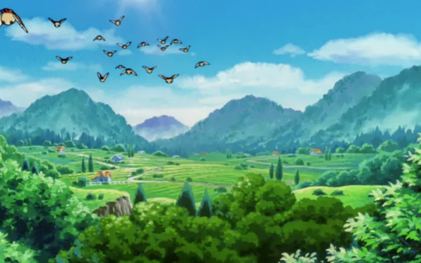 Pidgey (Pokémon) Anime Pokémon: The Movie 2000 HD Desktop Wallpaper | Background Image