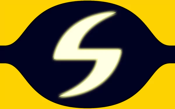 A vibrant comic-themed HD desktop wallpaper featuring a striking logo design, set against a bold yellow background, showcasing the Sentry symbol in dynamic style.