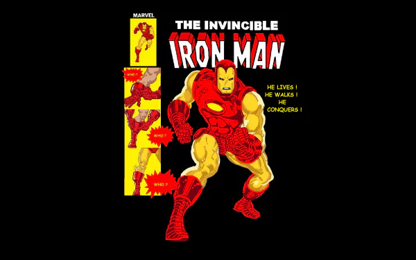 Comic Iron Man HD Desktop Wallpaper | Background Image