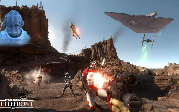 Star Destroyer video game Star Wars Battlefront (2015) HD Desktop Wallpaper | Background Image