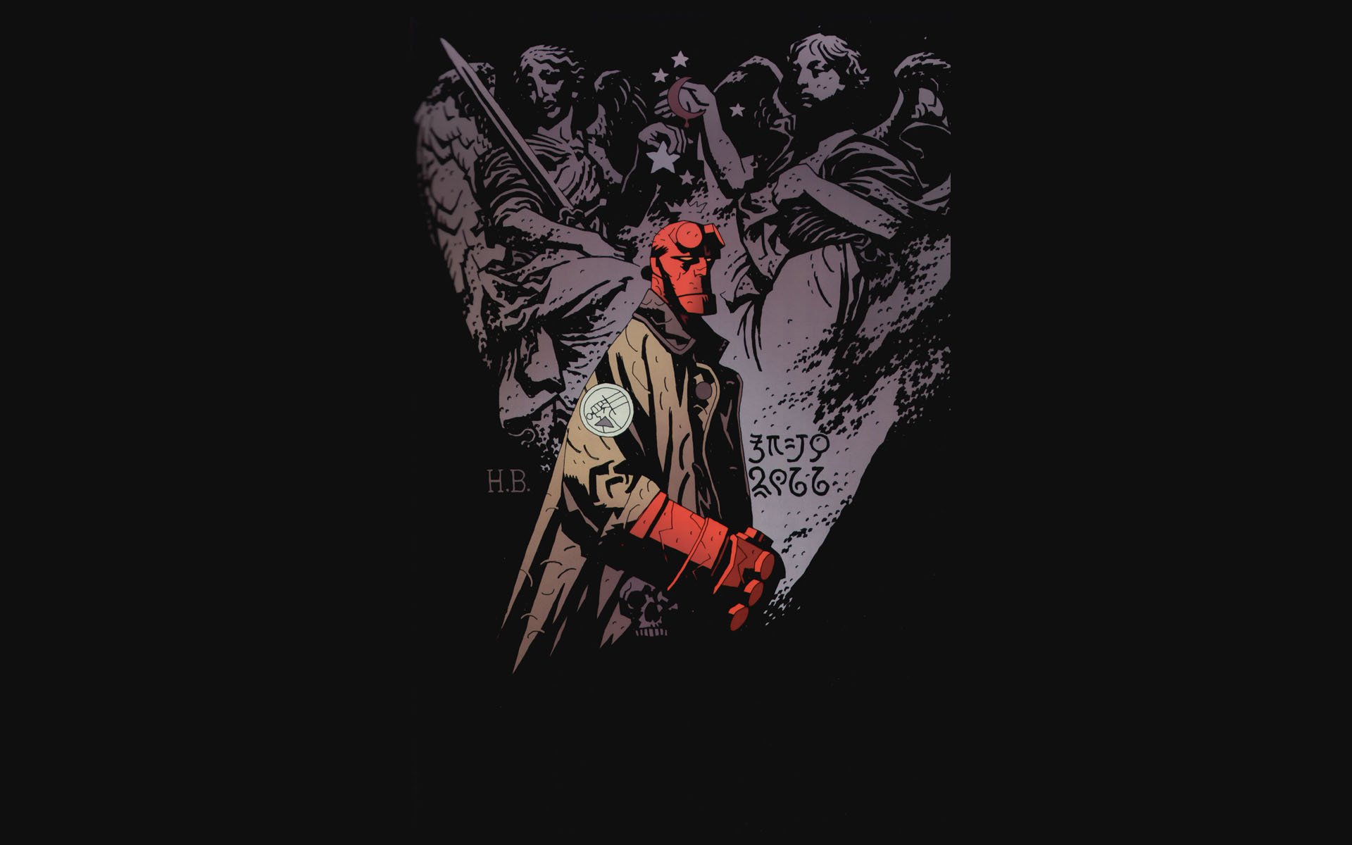 Download Comic Hellboy HD Wallpaper