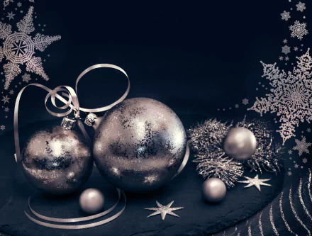ribbon christmas ornaments holiday Christmas HD Desktop Wallpaper | Background Image