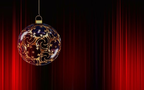 Holiday Christmas Christmas Ornaments Red Stripes HD Wallpaper | Background Image