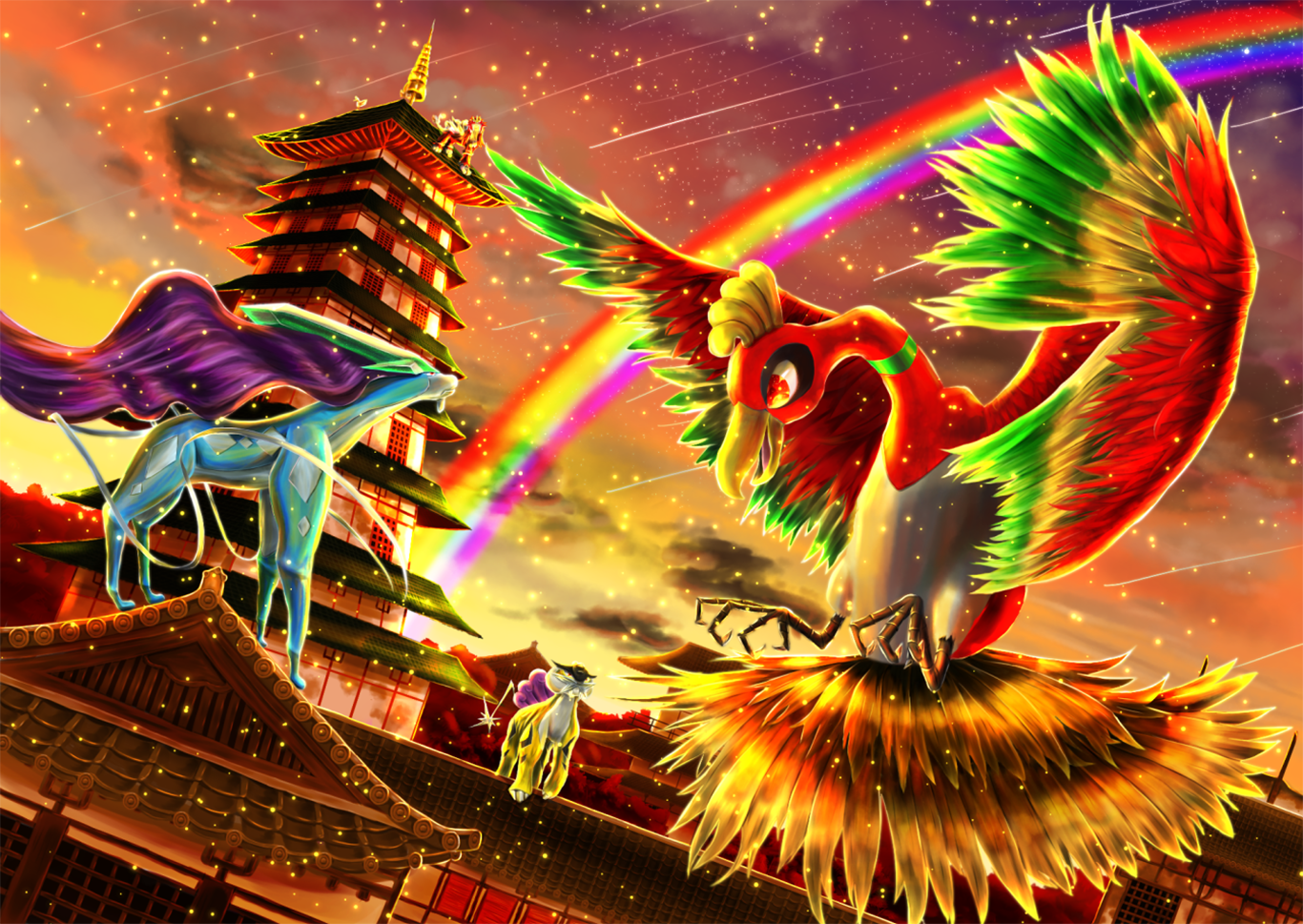 35 Ho Oh Pokemon Hd Wallpapers Background Images Wallpaper Abyss Images, Photos, Reviews