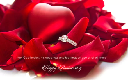 flower ring heart holiday anniversary HD Desktop Wallpaper | Background Image