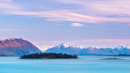 mountain island landscape nature Lake Tekapo HD Desktop Wallpaper | Background Image