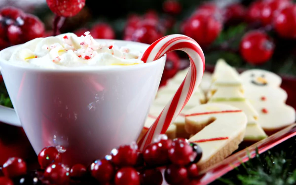 candy cane holiday Christmas HD Desktop Wallpaper | Background Image
