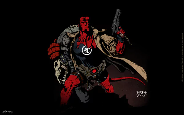 Comic Hellboy HD Desktop Wallpaper | Background Image