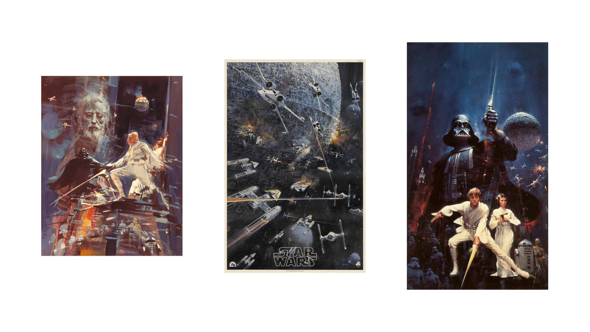 A vibrant 4K Ultra HD desktop wallpaper featuring iconic scenes from Star Wars, showcasing spacecraft and characters against a dramatic sci-fi backdrop.