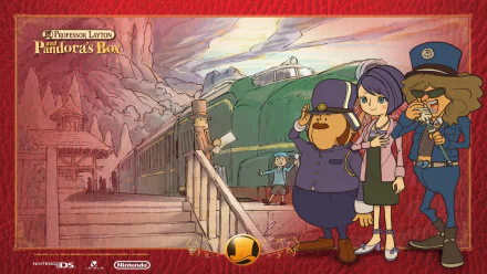 video game Professor Layton and the Diabolical Box HD Desktop Wallpaper | Background Image