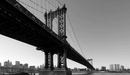 man made Manhattan Bridge HD Desktop Wallpaper | Background Image