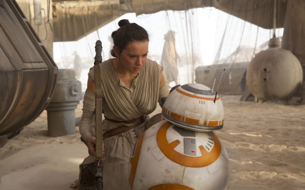 Movie Star Wars Episode VII: The Force Awakens Star Wars Rey Daisy Ridley BB-8 Jedi HD Wallpaper | Background Image