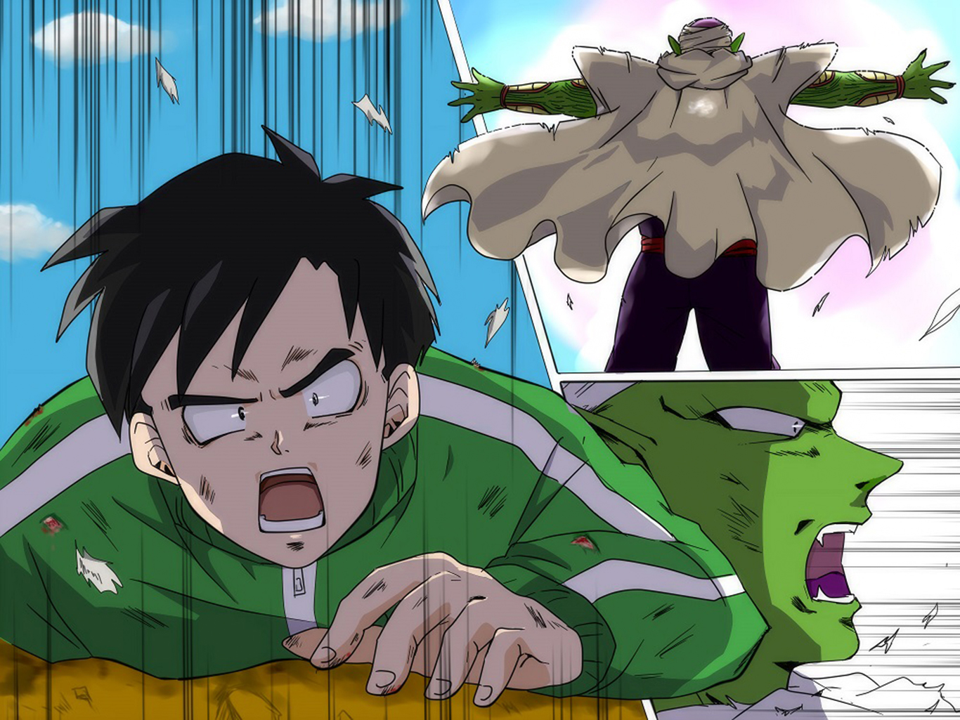 Gohan and Piccolo by ゆっち