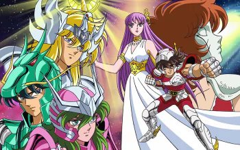 Anime, Saint Seiya, Pegasus Seiya, Phoenix Ikki, Andromeda Shun, Cygnus  Hyoga, HD wallpaper