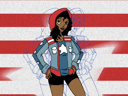 Comic Miss America (Marvel Comics) HD Desktop Wallpaper | Background Image