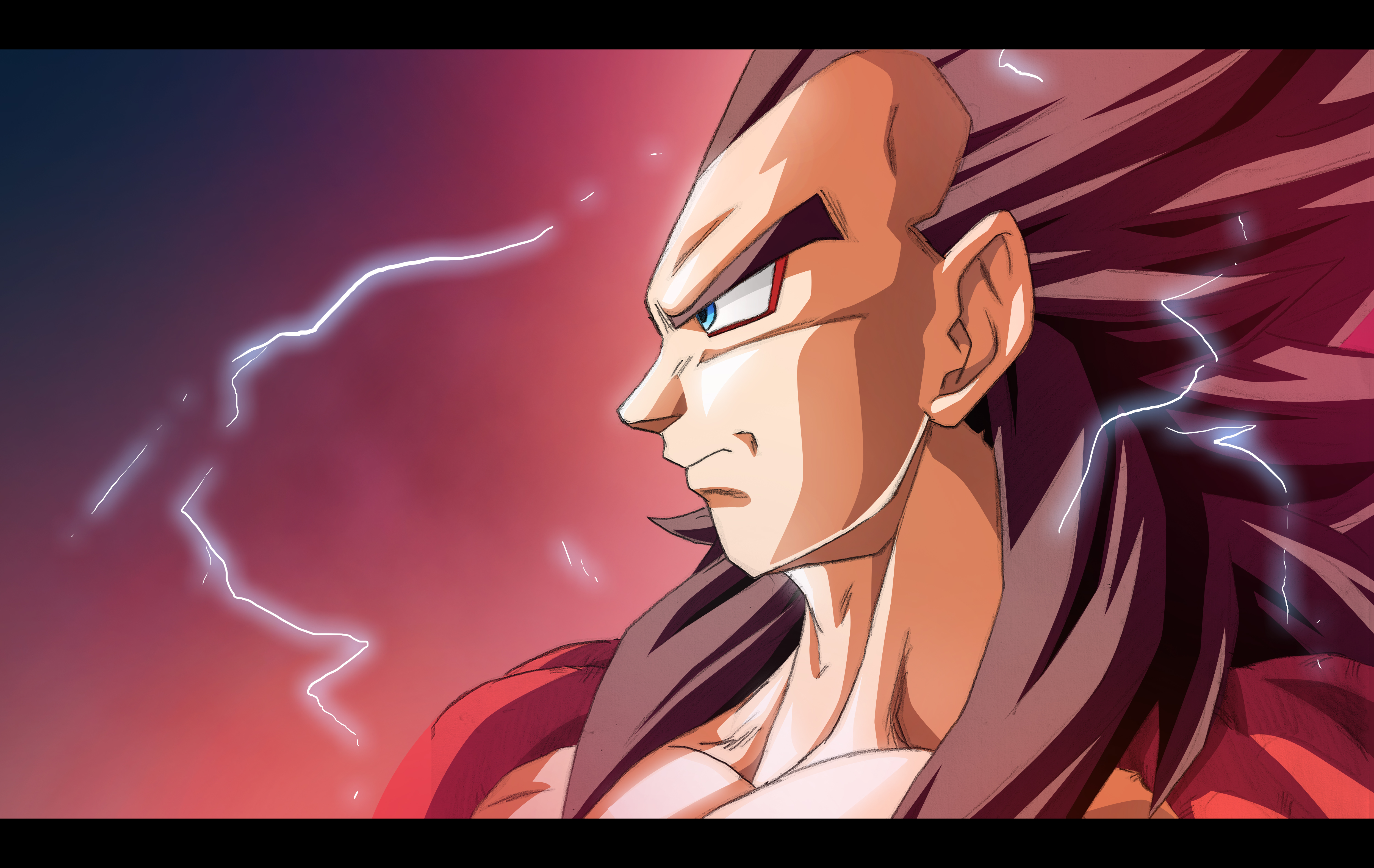 Vegeta Super Saiyan 4 - Stunning 4K Ultra HD Wallpaper by Tom Skender