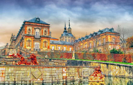  Royal Palace of La Granja in Segovia, Spain