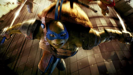 Leonardo (TMNT) movie Teenage Mutant Ninja Turtles (2014) HD Desktop Wallpaper | Background Image