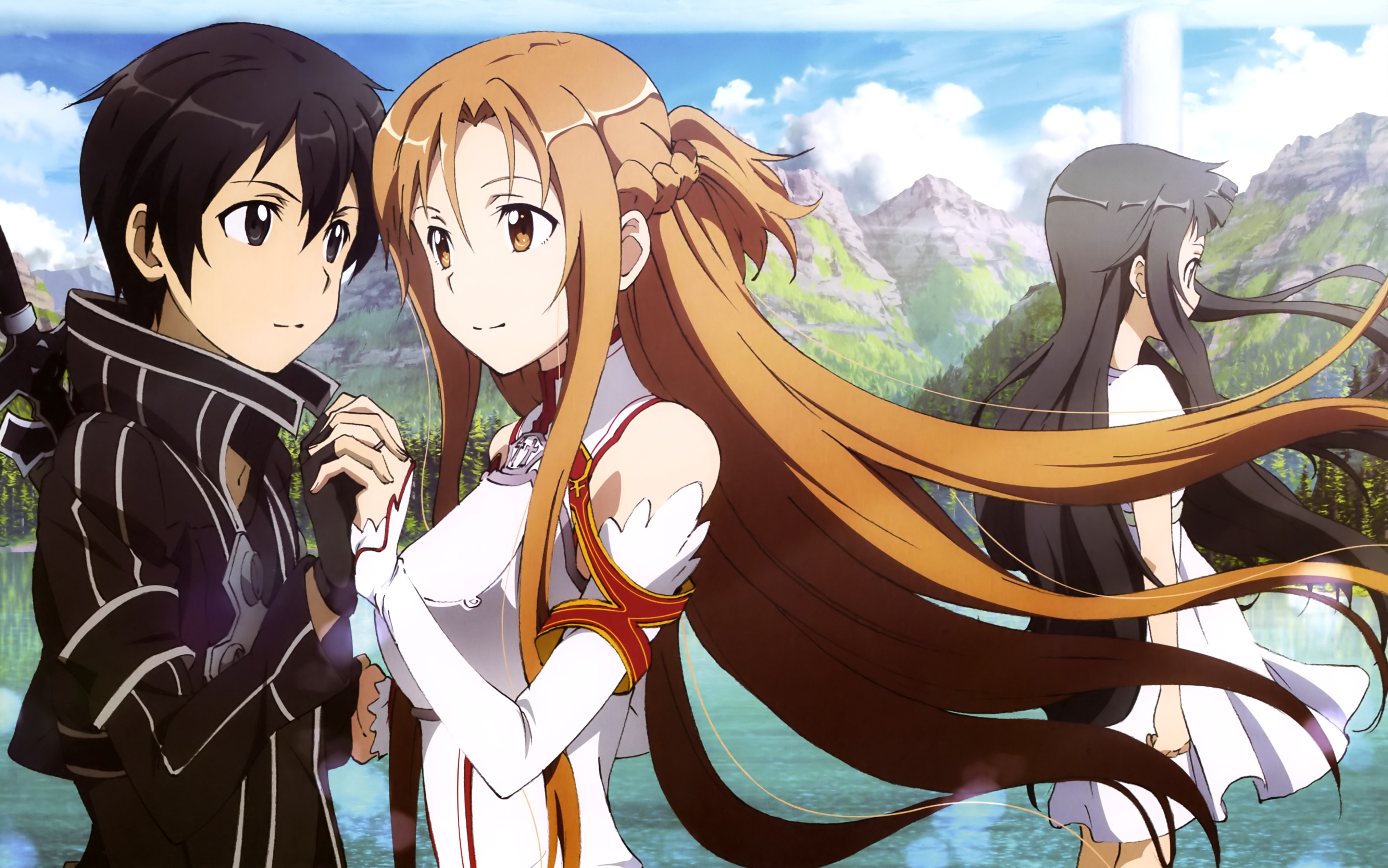 Download Kirito and Asuna from the popular anime series “Sword Art Online”