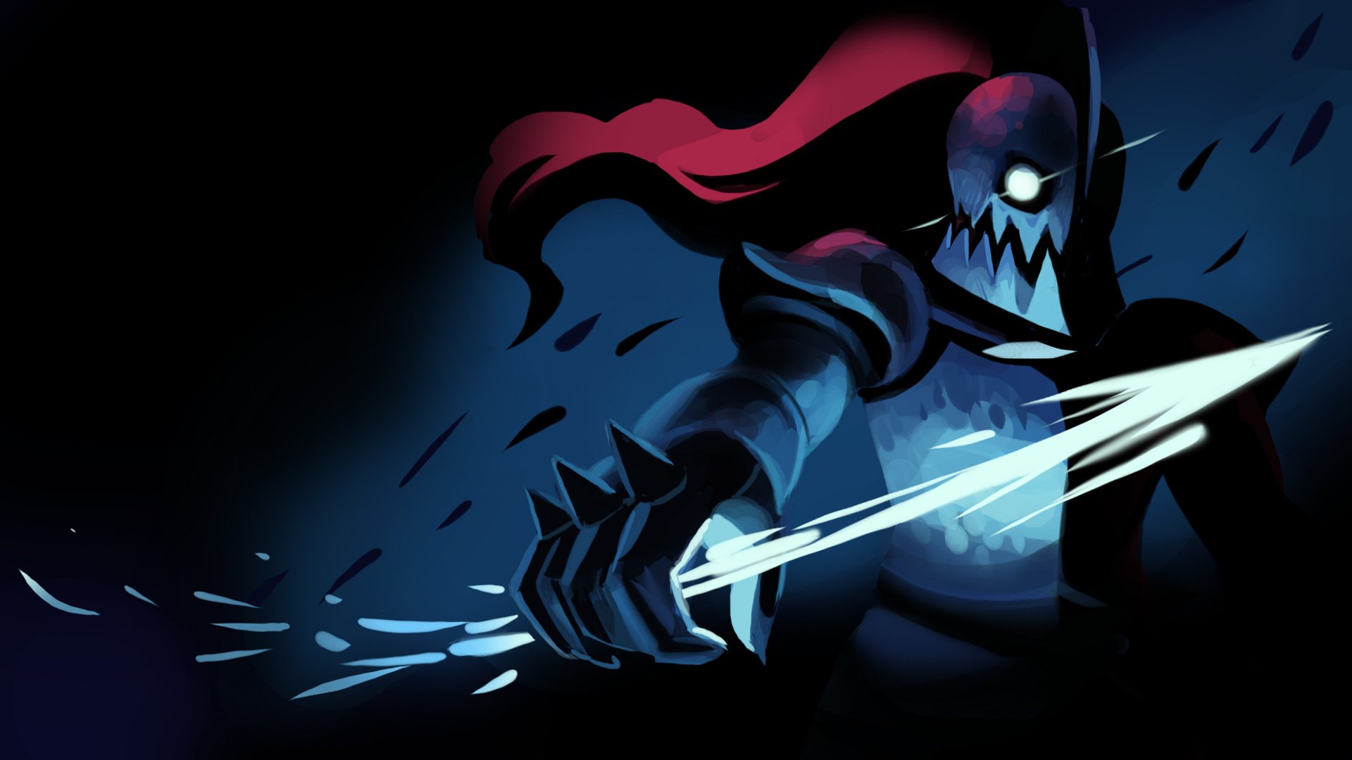 Undyne in Action - HD Wallpaper