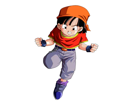 HD desktop wallpaper of Pan from Dragon Ball GT in a fighting stance.