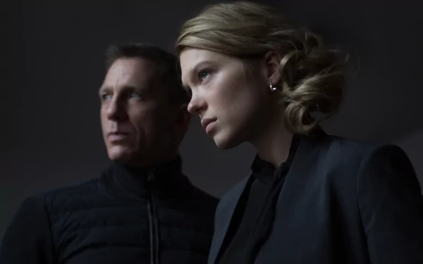 Madeleine Swann Léa Seydoux Daniel Craig James Bond movie Spectre HD Desktop Wallpaper | Background Image