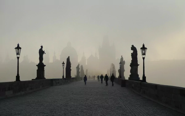 man made Charles Bridge HD Desktop Wallpaper | Background Image