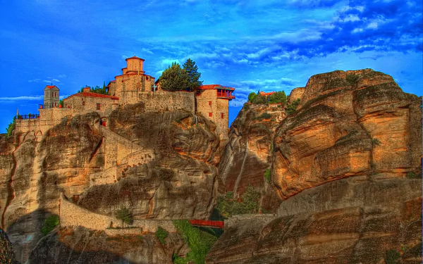  Castle in Meteora, Greece