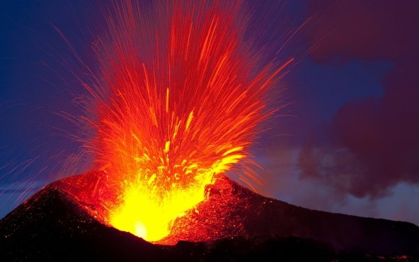 Terre/Nature Volcan Volcans Eruption Feu Lava Fond d'écran HD | Image