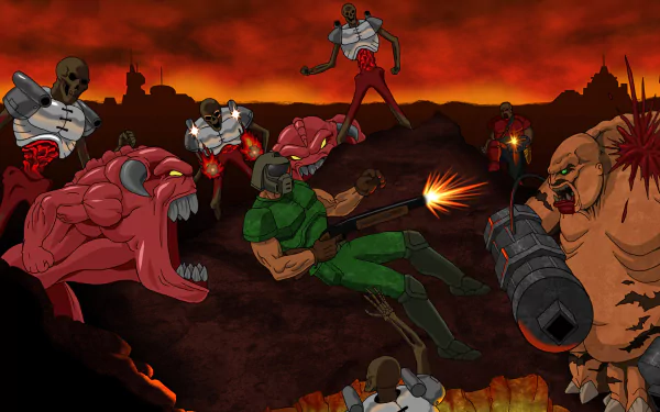 video game Final Doom HD Desktop Wallpaper | Background Image