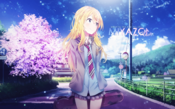 Anime Your Lie in April Kaori Miyazono Skirt HD Wallpaper | Background Image
