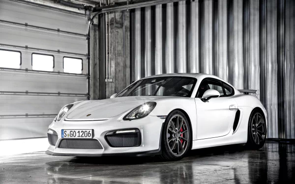 car white car Porsche vehicle Porsche Cayman GT4 HD Desktop Wallpaper | Background Image