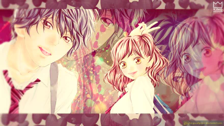 Kou Mabuchi Futaba Yoshioka Anime Ao Haru Ride HD Desktop Wallpaper | Background Image