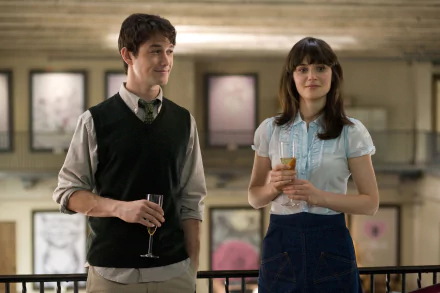 Zooey Deschanel Summer Finn Joseph Gordon-Levitt Tom Hansen movie 500 Days Of Summer HD Desktop Wallpaper | Background Image