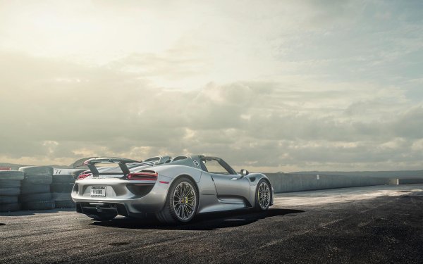 Vehicles Porsche 918 Spyder Porsche Car Supercar Silver Car HD Wallpaper | Background Image