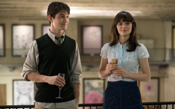 Zooey Deschanel Summer Finn Joseph Gordon-Levitt Tom Hansen movie 500 Days Of Summer HD Desktop Wallpaper | Background Image