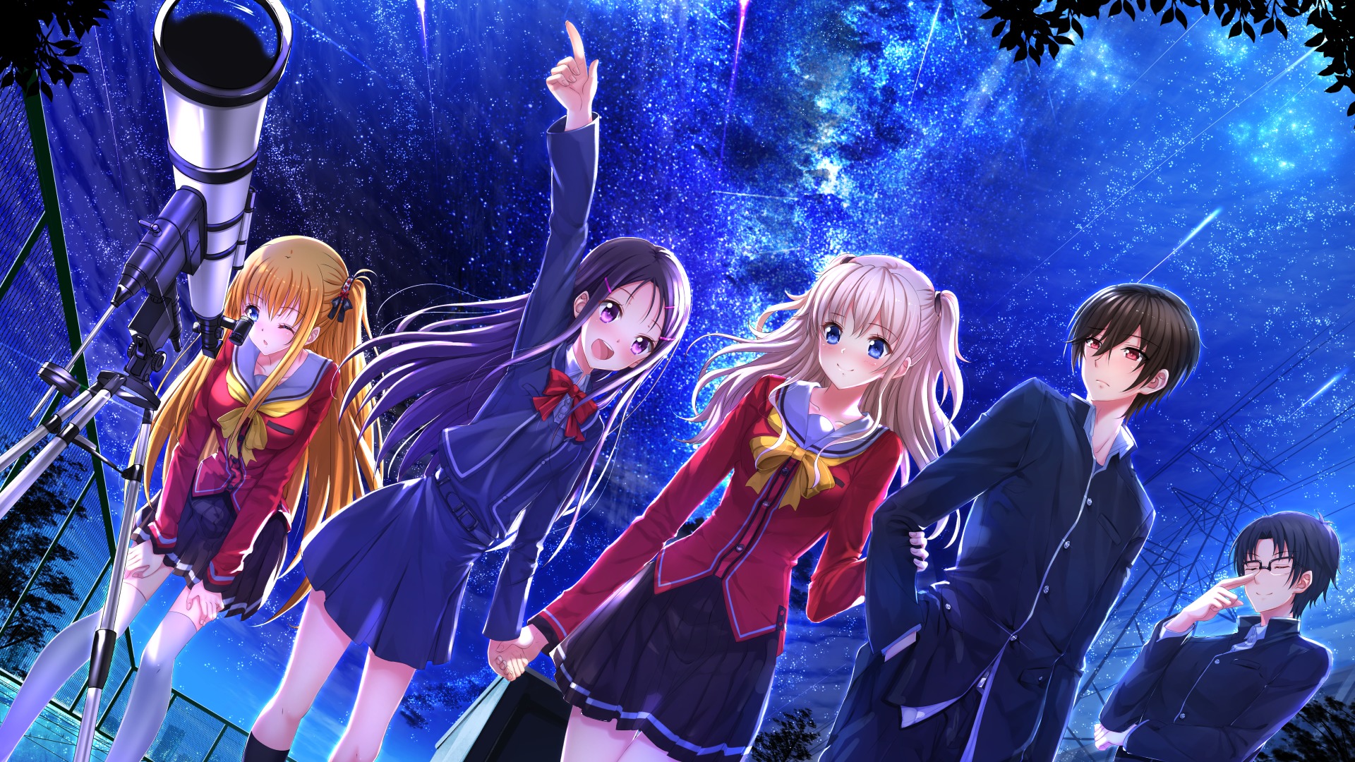 Charlotte (Anime) Main Members by Swordsouls