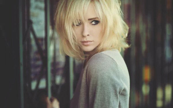 green eyes blonde model American woman Alysha Nett HD Desktop Wallpaper | Background Image