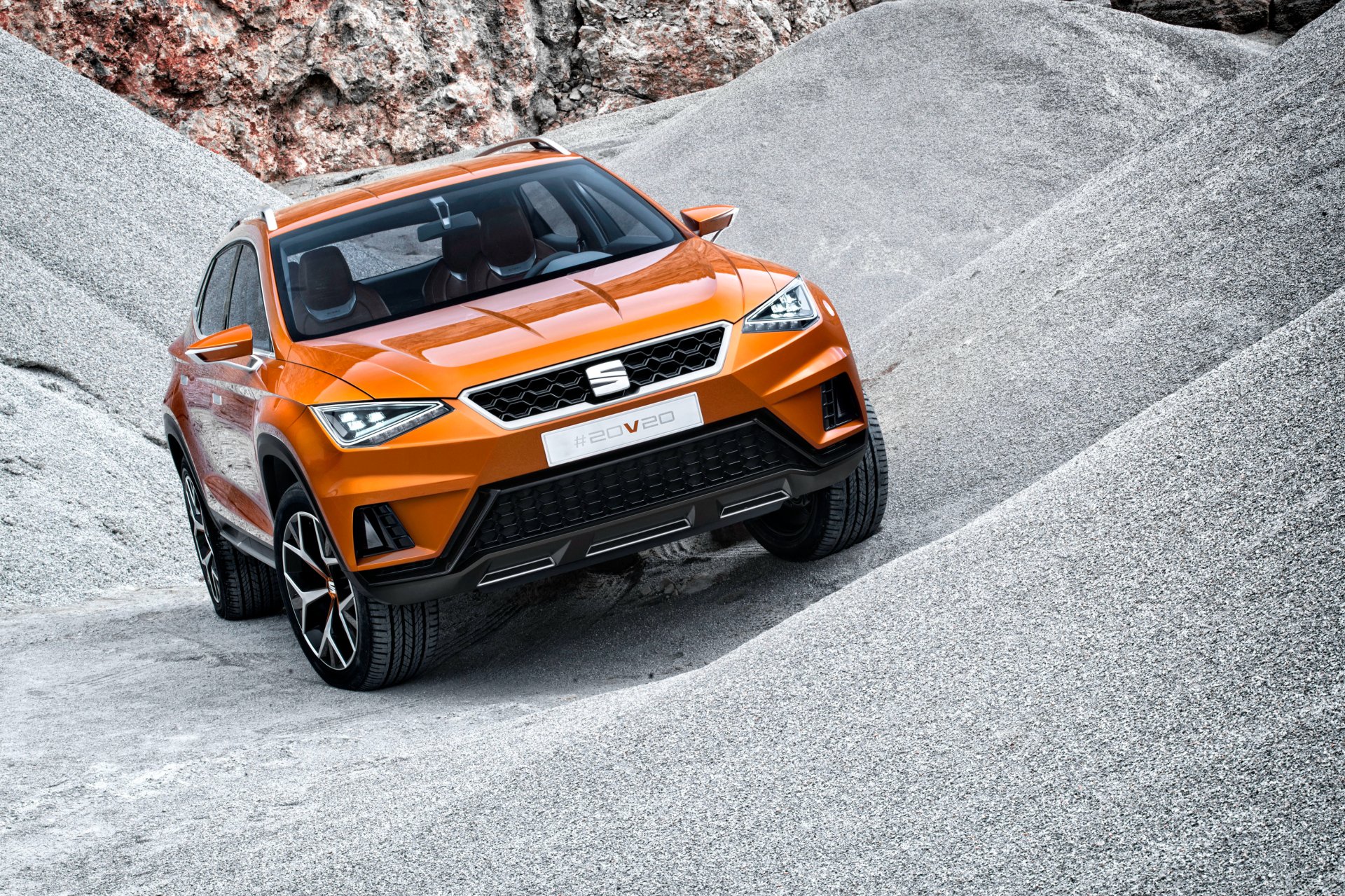 Download SUV Orange Car Car Seat Vehicle SEAT 20v20 4k Ultra HD Wallpaper