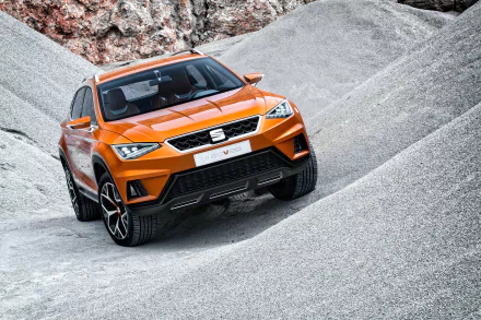 SUV orange car car Seat vehicle SEAT 20v20 HD Desktop Wallpaper | Background Image