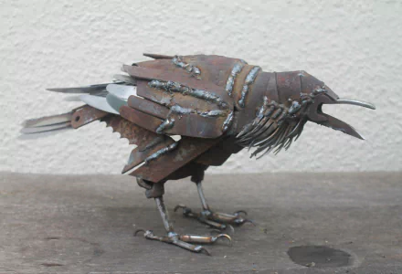  scrap metal art by John Brown