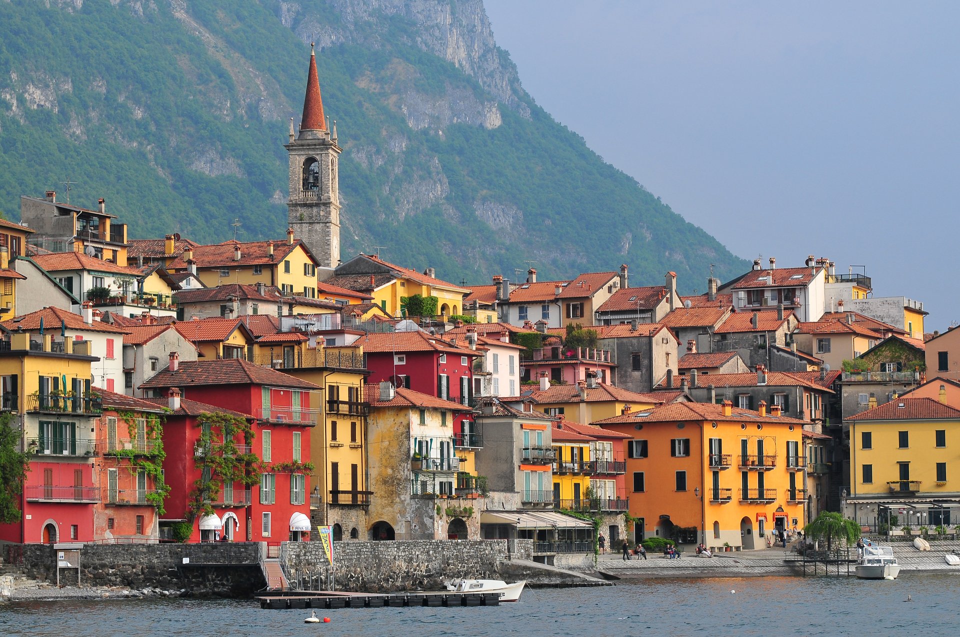 Download Village Colors House Italy Man Made Varenna HD Wallpaper
