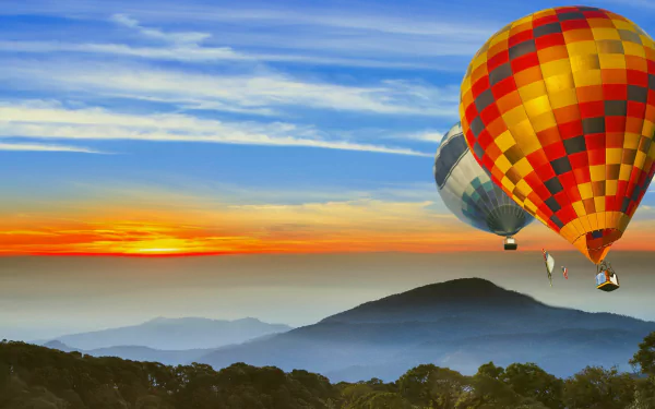 vehicle hot air balloon HD Desktop Wallpaper | Background Image