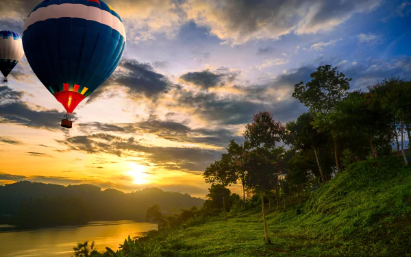 vehicle hot air balloon HD Desktop Wallpaper | Background Image