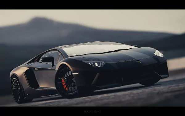 A stunning Lamborghini Aventador showcased against a picturesque backdrop, making for a striking HD desktop wallpaper and background that highlights luxury and performance.
