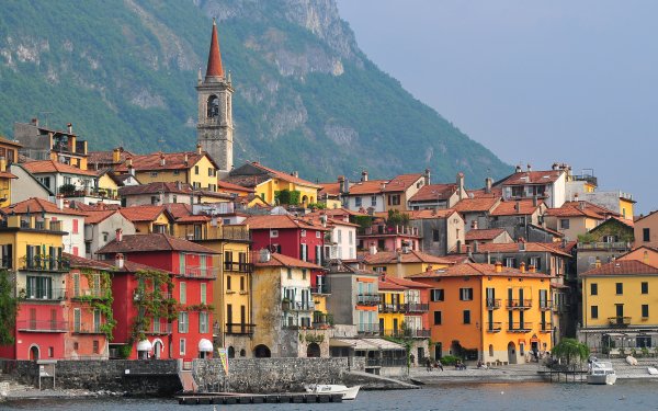 Man Made Varenna Towns Italy House Colors Village HD Wallpaper | Background Image