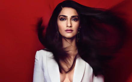 brown eyes brunette Indian actress Celebrity Sonam Kapoor HD Desktop Wallpaper | Background Image