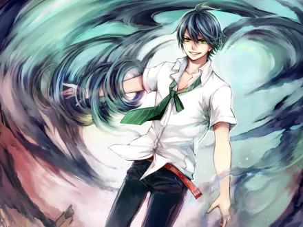sorcerer tie magic Anime Original HD Desktop Wallpaper | Background Image
