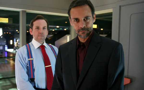 Alexander Siddig Philip Burton Ben Miller James Lester TV Show Primeval HD Desktop Wallpaper | Background Image