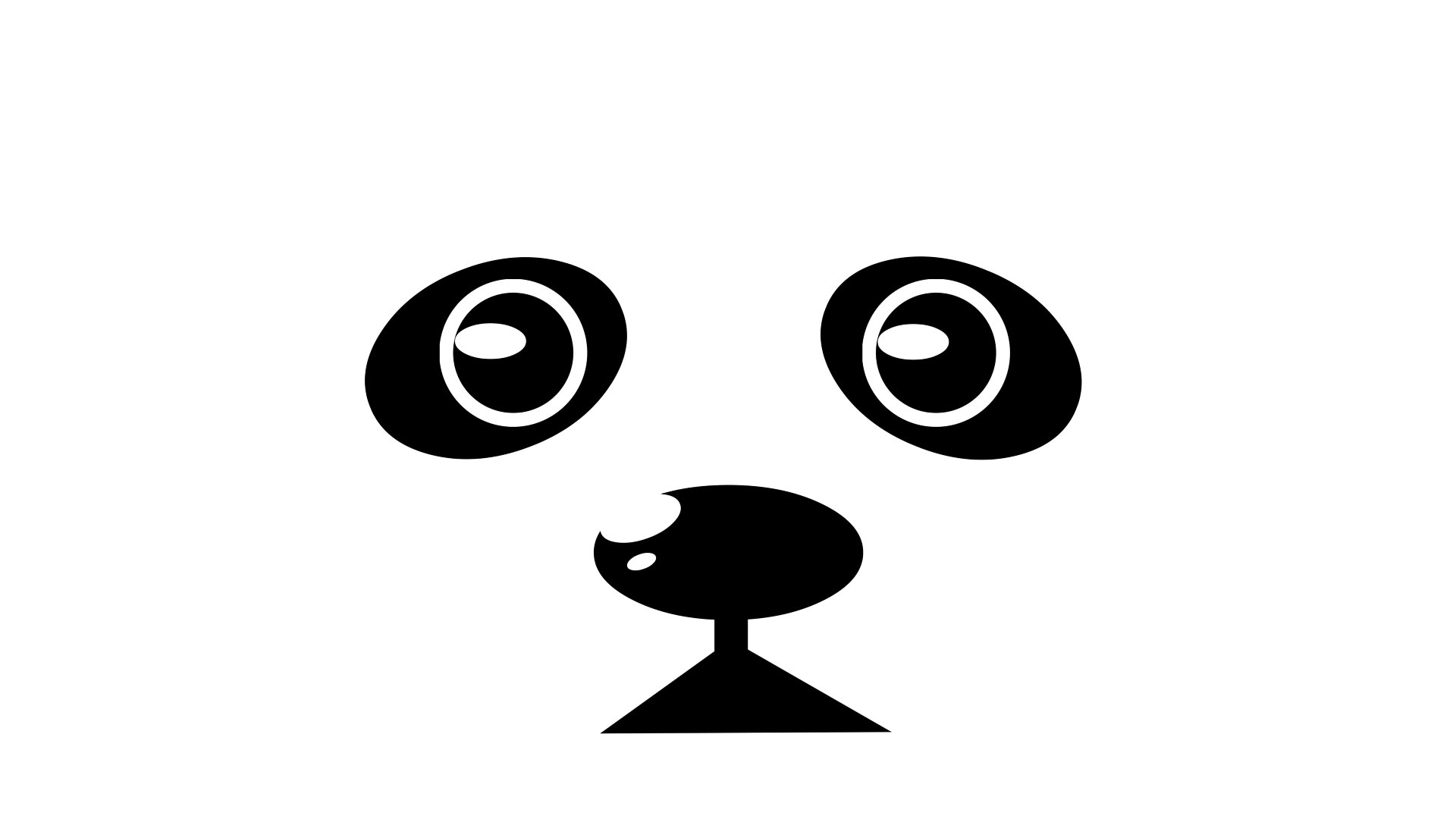 Simple Panda face wallpaper by Shamir